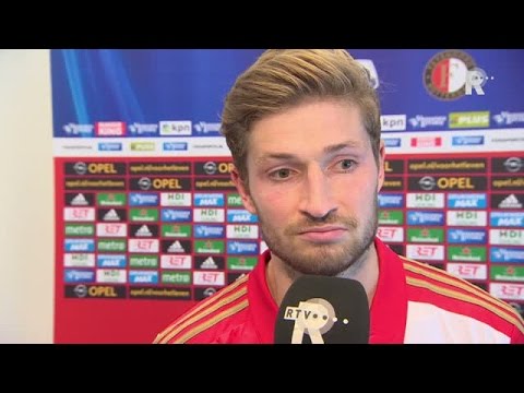 Jan-Arie van der Heijden na afloop van Feyenoord - PEC Zwolle