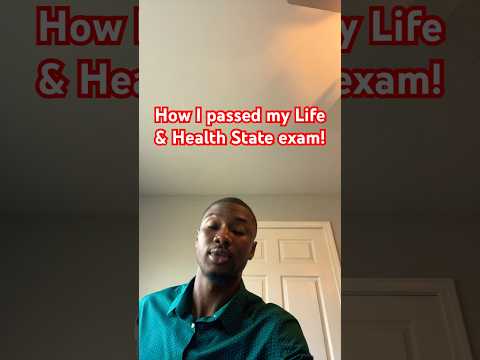 How I passed my Life & Health Insurance State exam!