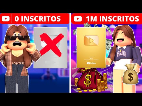 HIstória - GANHEI A PLACA DE 1 MILHÃO DE INSCRITOS NO ROBLOX!! ( Youtuber Story )