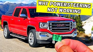 WHY GMC SIERRA POWERSTEERING DOES NOT WORK 2014 2015 2016 2017 2018 2019