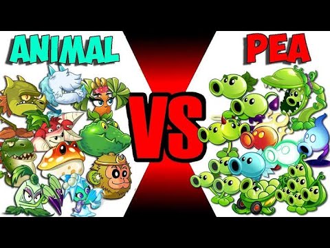 Team Plants Animal Vs Pea [ Plants Vs Zombies 2 ] - 🧸🆚🌟