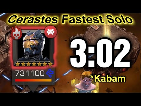 3:02 Cerastes Fastest Solo - Cheat Code | 8.3 Boss
