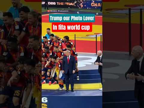 Trump during FIFA World 2026 Trophy Ceremony with Spain and Argentina #fifaworldcup2026 #trending 🤣💯