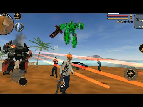 the robot was thrown into the sea - Vegas Crime Simulator