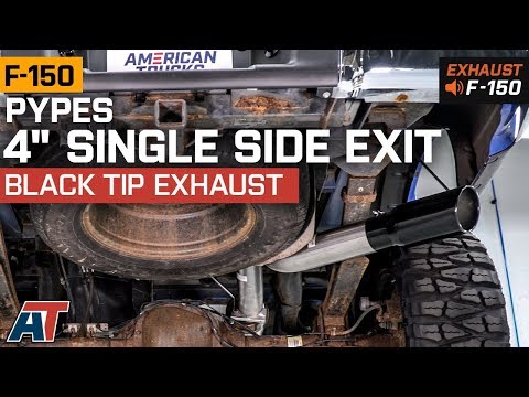 2011-2014 F150 Pypes 4\" Single Side Exit Black Tip Exhaust System EcoBoost Sound Clip & Install
