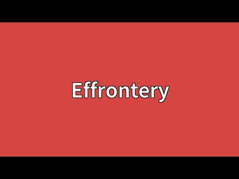Effrontery Meaning