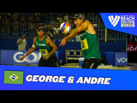 George & Andre thrilling action in Itapema | Road to GOLD | #beachprotour