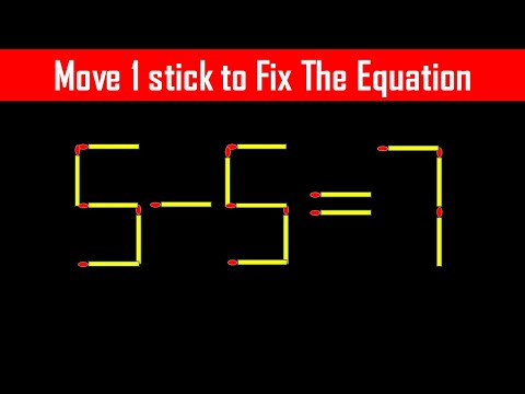 Matchstick Puzzle - Fix The Equation #matchstickpuzzle #simplylogical