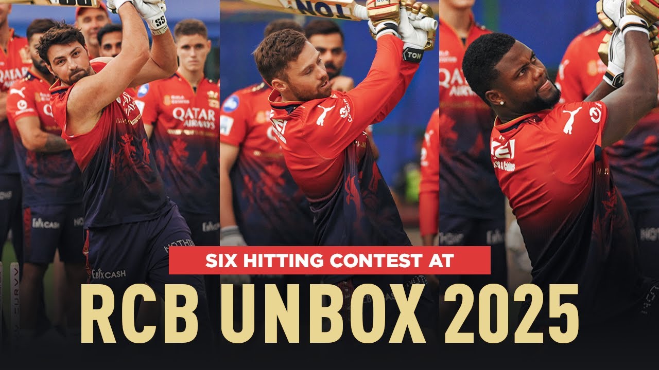 Six Hitting Contest at RCB Unbox 2025 | Balls Land in Cubbon Park & MG Road | IPL 2025