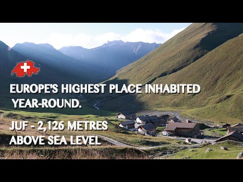 Europe's highest place inhabited year-round | Avers, Juf - Switzerland