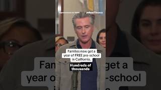 Every 4-year-old will get access to a full year of pre-K free in California, Gov. Newsom says.