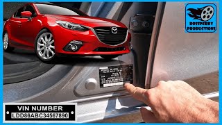 Mazda 3 VIN Number, Paint Code, Build Year & Tyre Information Made Easy!
