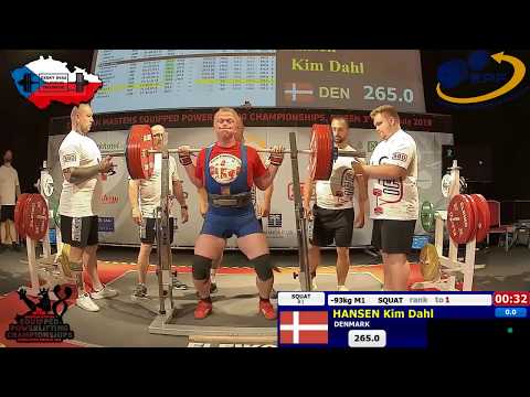 European Masters Powerlifting Championship - Men M1 (-93kg, -105kg)