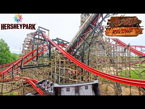 Back row point of view footage of Wildcat's Revenge