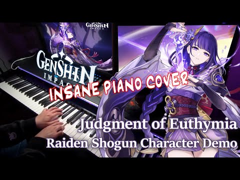 Raiden Shogun: Judgment of Euthymia/Genshin Impact Character Demo  INSANE Piano Arrangement/ピアノCover
