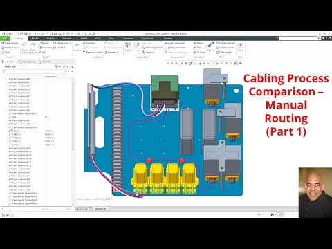 Creo Parametric - Manual Cabling Process (Video 2)