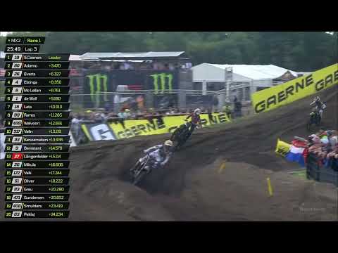 Man on a mission! Kay de Wolf goes for the Win of MX2 Race 1! #MXGPNetherlands