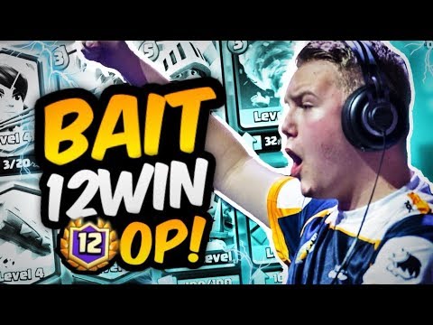 NEW LOG BAIT! 12 Win Prince Log Bait Deck LIVE in Grand Challenge - Clash Royale