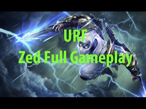 2016 URF Zed Full Gameplay