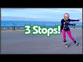 How To Stop On Rollerblades Inline Skates 3 Ways Tutorial Lunge Stop Powerstop Powerslide