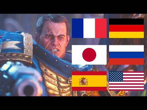 Space Marine 2 Defend the Banner Scene But in 7 Different Languages