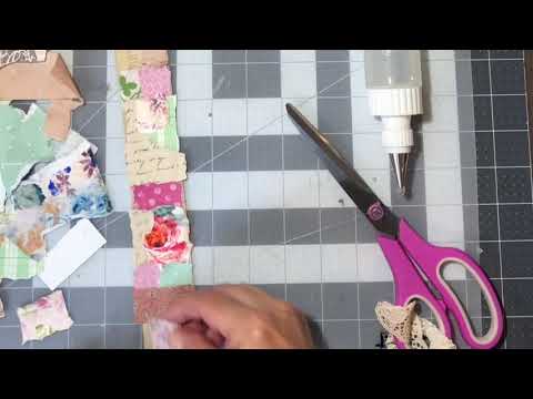 Junk Journal Snippet Roll Technique