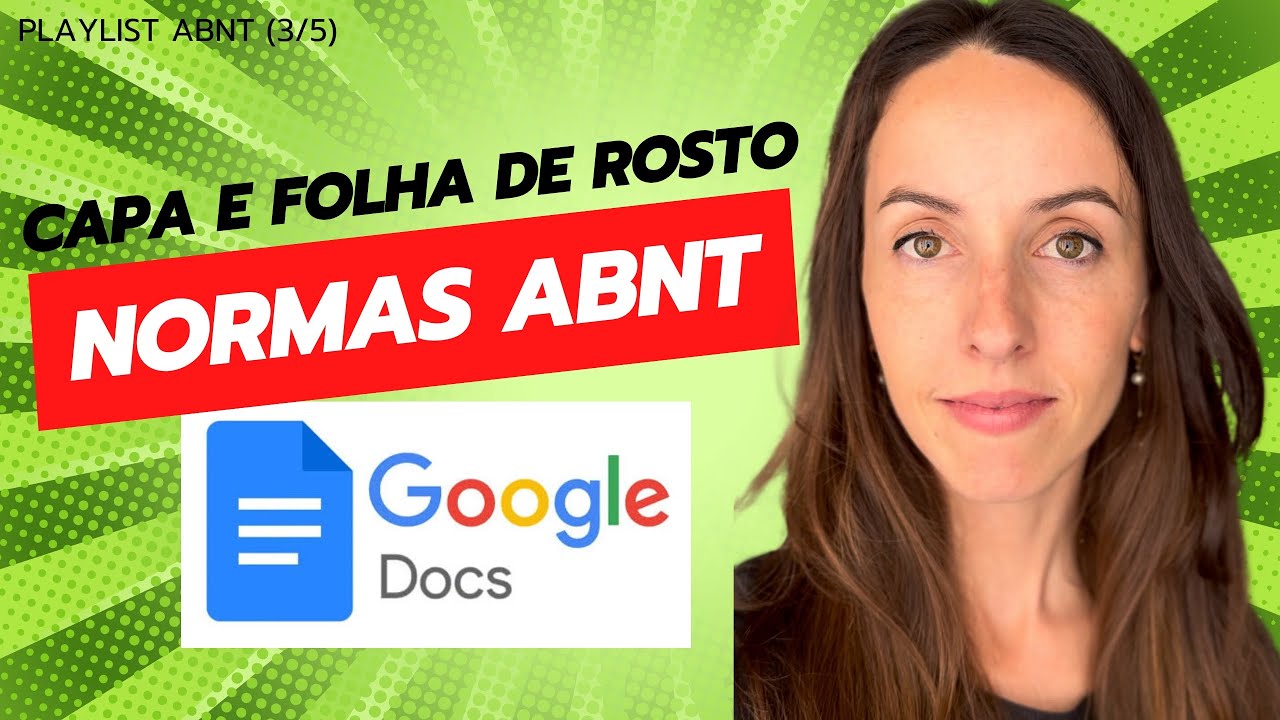 Capa e Contracapa ABNT - Google Docs (Válido 2025)