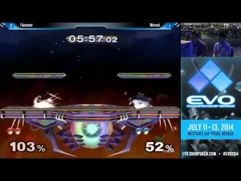 EVO 2014 SSBM Pools A91 - Falcomist (Red Marth) vs Metroid (Marth)
