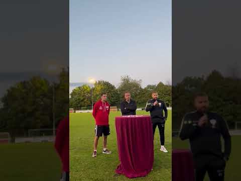 Trainer Dominik Neitzert (Malberg) und Kevin Schmitt (FSG Ehrang/Pfalzel) nach dem 2:0-Sieg der FSG.