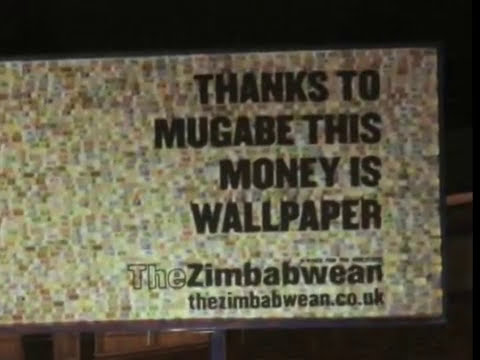 Still from the case film for The Trillion Dollar Campaign (The Zimbabwean (newspaper), 2009)
