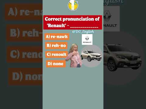 Re-nault, Reh-no Or renoult? | Learn Correct Pronunciation Of 'Renault' Through Quiz-919