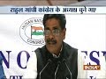 Rahul Gandhi elected unopposed as Congress President