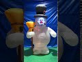 10' Gemmy Airblown Inflatable Lightsync Frosty Singing "Frosty The Snowman"