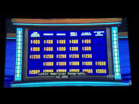 Double Jeopardy, PROFESSOR’S TOURNAMENT Day 6 - 2nd Daily Double (12/13/21)