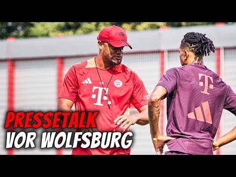 „Wir wollen jedes Spiel gewinnen" | Pressetalk vor VfL Wolfsburg - FC Bayern | 1. Spieltag