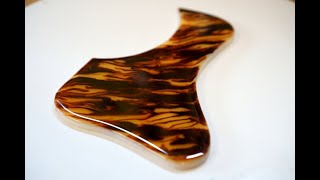 How to make your own Epoxy resin Pickguard エポキシ樹脂ピックガードの作り方