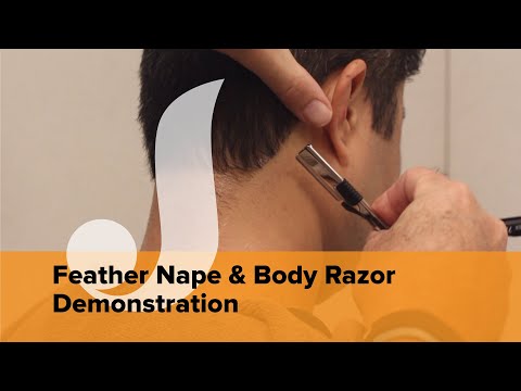 A Quick Lesson on How to Use the Feather Nape & Body Razor