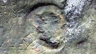 Weird Engravings of Indian God Rock - Petroglyphs Of Pennsylvania