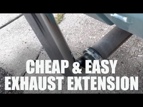 Cheap and Easy Onan Generator RV Generator Exhaust Extension