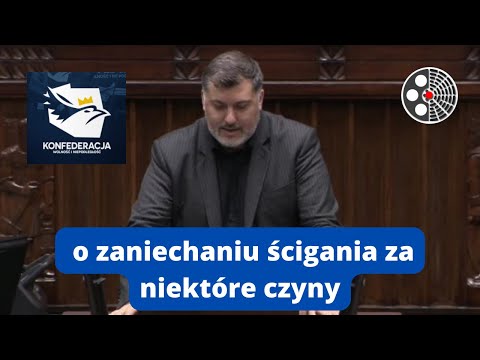 Artur Dziambor oskarża rząd o próbę wprowadzenia 'bezkarności plus'