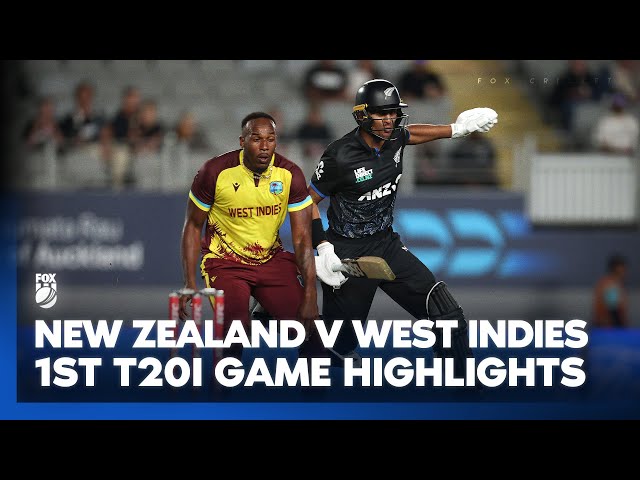 Kiwis & Windies play out last over thriller 🔥 I New Zealand v West Indies 1st T20I Game Highlights Kiwis & Windies play out last over thriller 🔥 I New Zealand v West Indies 1st T20I Game Highlights