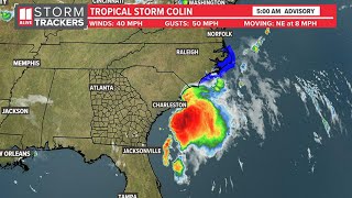 Tropical Storm Colin forms off South Carolina coast