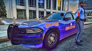 Playing GTA 5 As A POLICE OFFICER Highway Patrol G