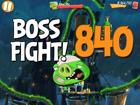 Angry Birds 2 Boss Fight 117! King Pig Level 840 Walkthrough - iOS, Android