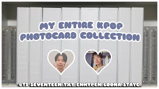 ☁️ my entire kpop photocard collection - 8 binders 3 a5 | bts seventeen txt enhypen loona stayc