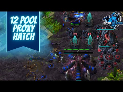 12 pool proxy hatch Z v P Starcraft 2 2023 guide