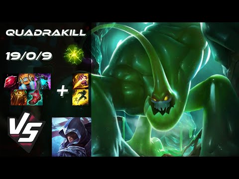JUNGLE Zac vs Talon [QUADRAKILL] - EU Grandmaster Patch 14.8