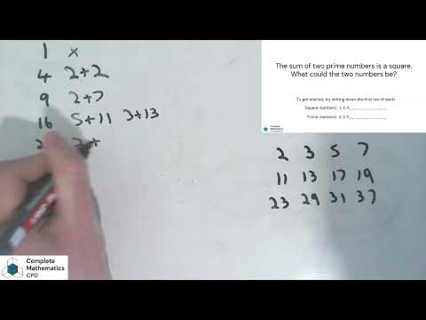 Sum of two primes to a square