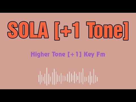 Becky G Sola Karaoke 12 tones _ Higher tone +1 _ Key Fm