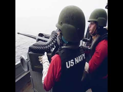 America Sailors Training on Mk 38 25mm Machine Gun System